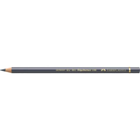 Matite colorate permanenti Faber Castell Polychromos mina 3,8 mm conf. 6 pezzi - grigio freddo V - 110234
